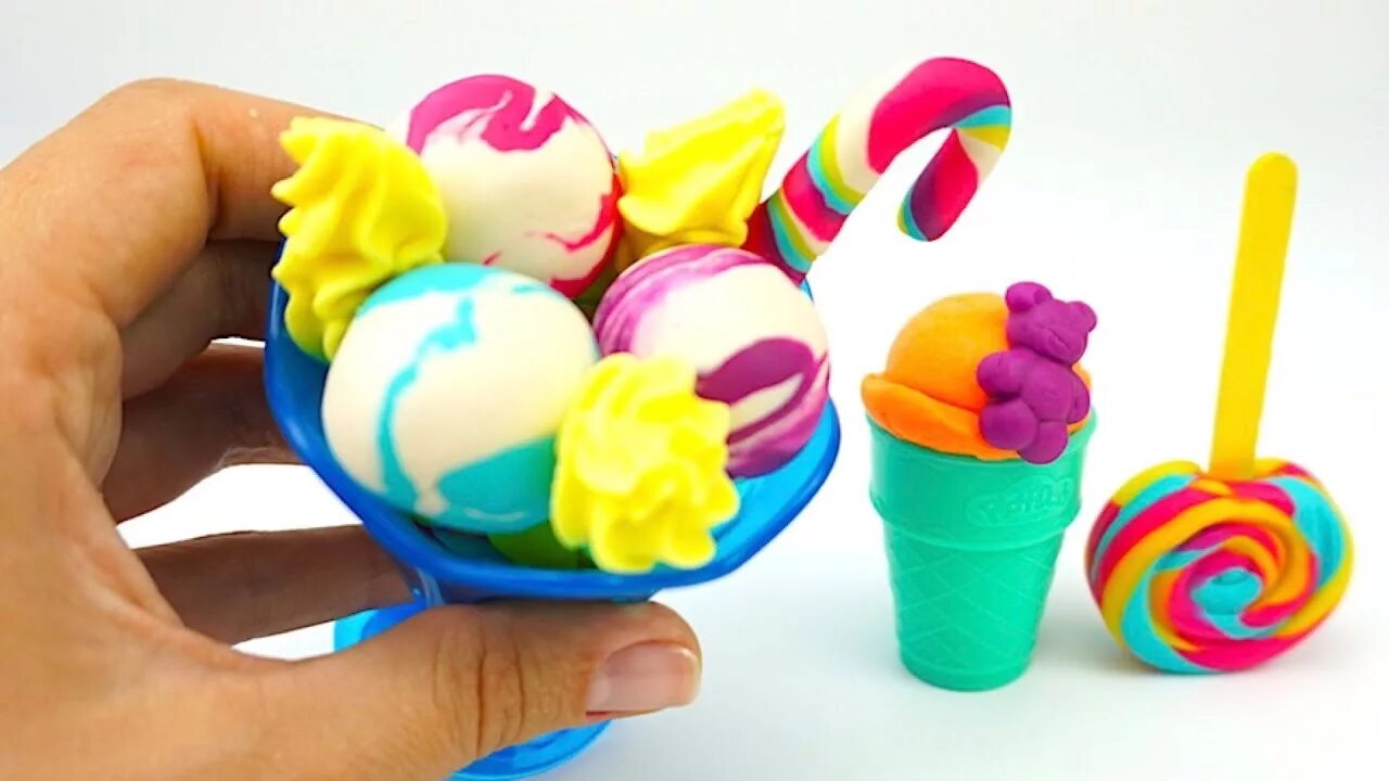 Лепка сладости. Мороженое из пластилина. Лепка из пластилина мороженое. Лепка с детьми мороженое. Видео про пластилин