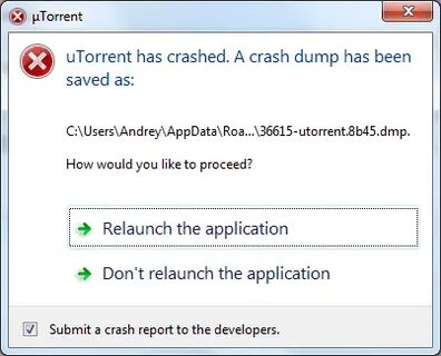 Crash dump sending