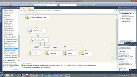 Configuring OLE DB destinations 