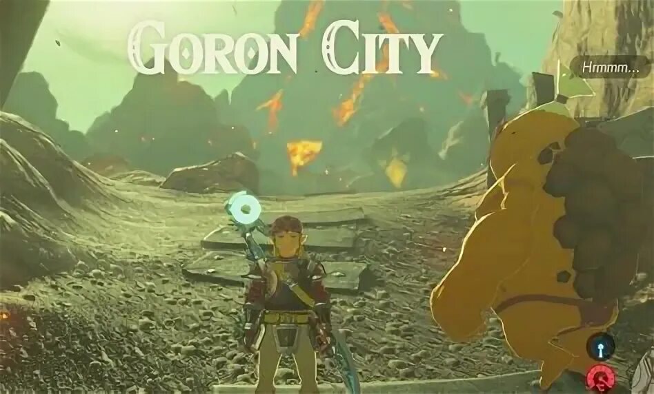 Сколько весит zelda. Горон Зельда. Zelda Breath of the Wild Горон. Гора смерти Zelda. Горон Сити.