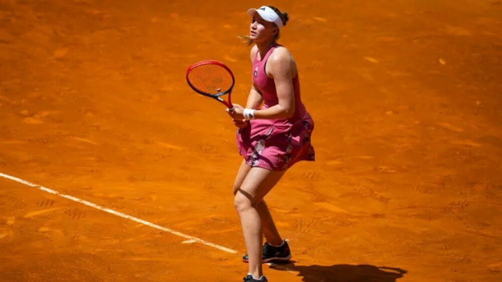 Рыбакина теннис. WTA - одиночный разряд: Рим (Италия) Рыбакина. Рыбакина теннис фото. Рыбакина прямой эфир теннис