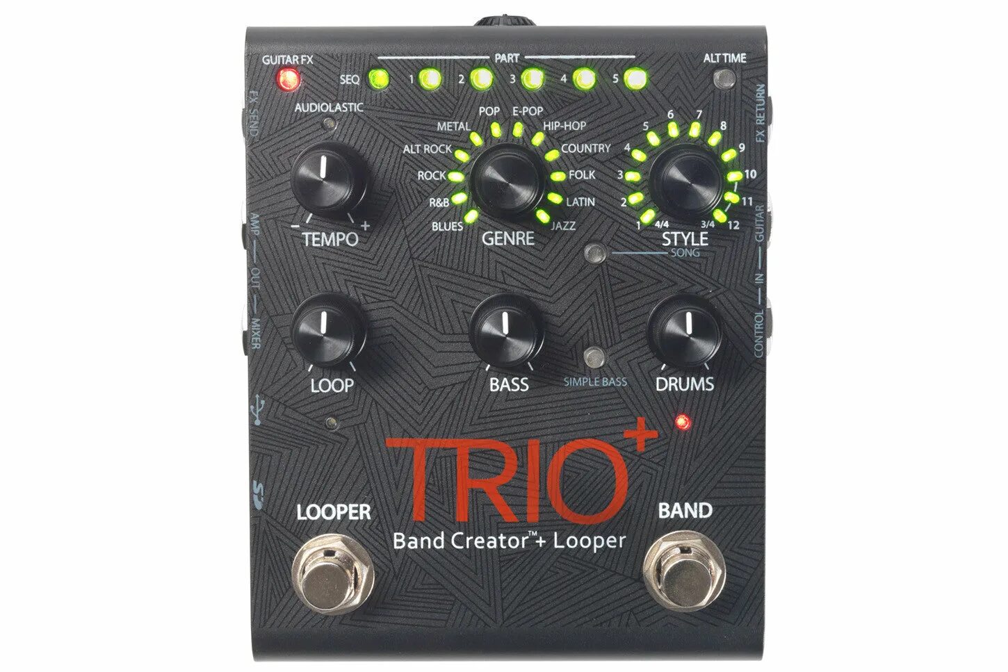 Педаль эффектов digitech trio+. Гитарный лупер digitech trio plus. Digitech trio+ - гитарная педаль, автоаккомпаниатор + лупер. Trio digitech комплект. Band creator.