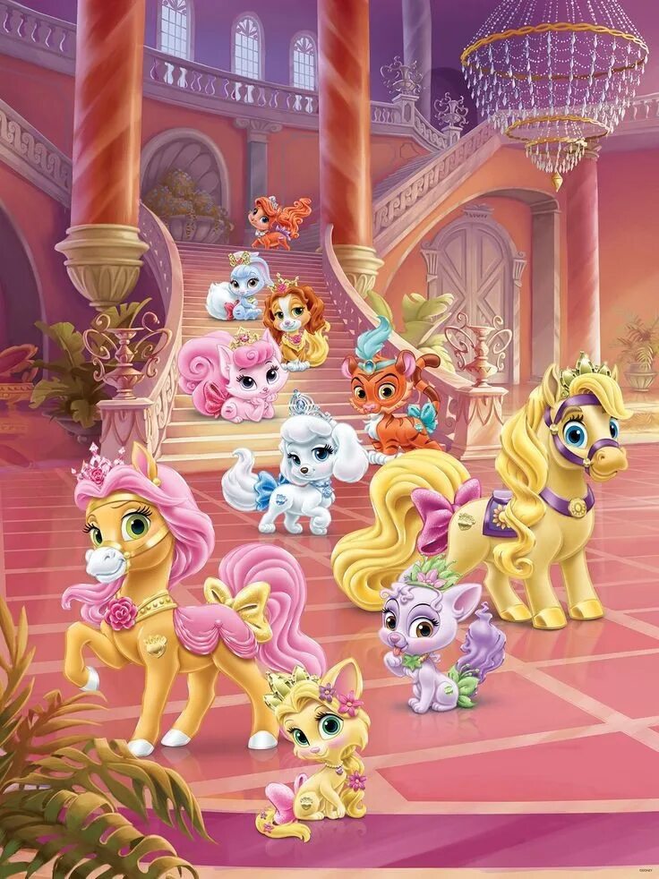 Pony pets. Питомцы принцесс Бэлль. Королевские питомцы принцесс Диснея. Disney Princess Palace Pets. Королевские питомцы питомец Рапунцель.