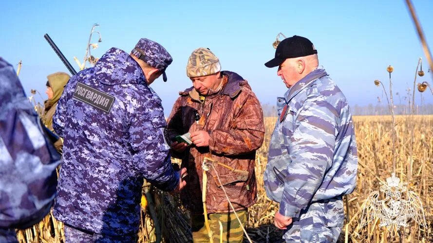 Охота в Тамбовской области. Оружие Росгвардии на рейде. Охота началась. Охота в Тамбовской области в контакте.