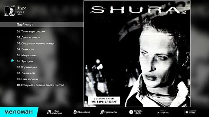 Шура ты не верь слезам mp3. Шура Shura 2 1998. Шура альбом 1998. Шура 1997. Шура 1998 обложка.