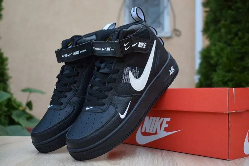 Зимние кроссовки Nike Air Force 1. Кроссовки найк зимние черные Эйр Форс. Nike Air Force 1 зимние мужские черные. Найк АИР Форс 1 черные зимние.