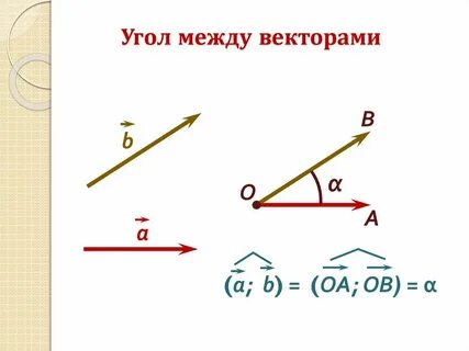 Векторы выходящие из одной точки