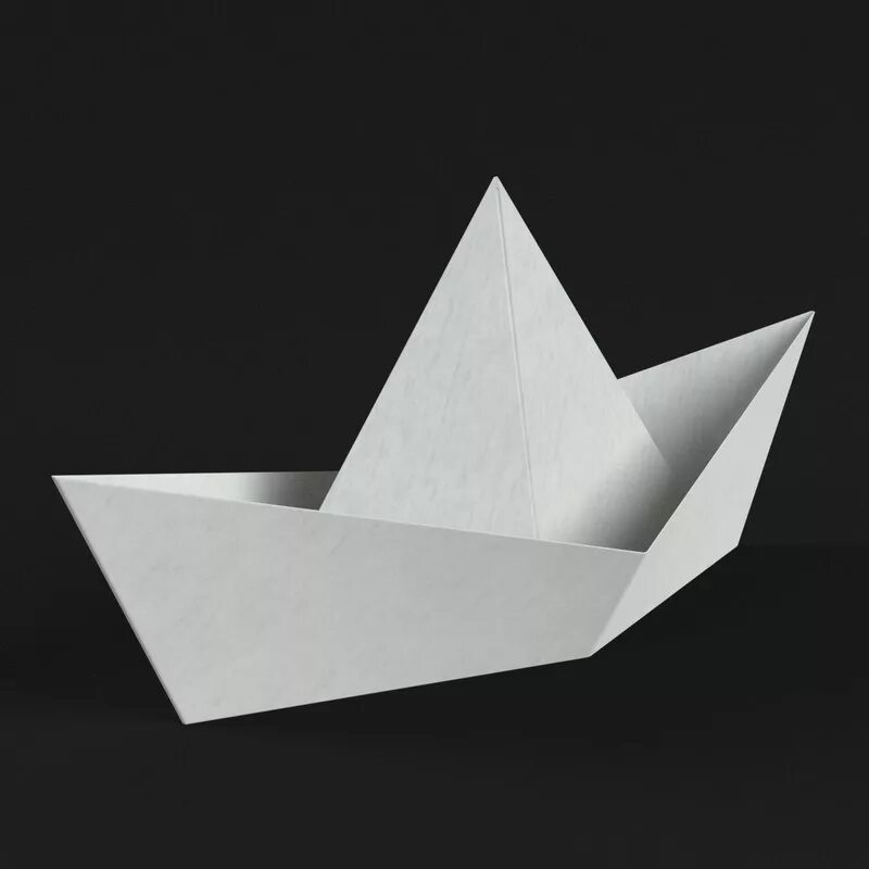 Кораблик 3d модель. Бумажный кораблик 3д модель. кораблик бумажный 3d model. бумажный кораблик 3d.