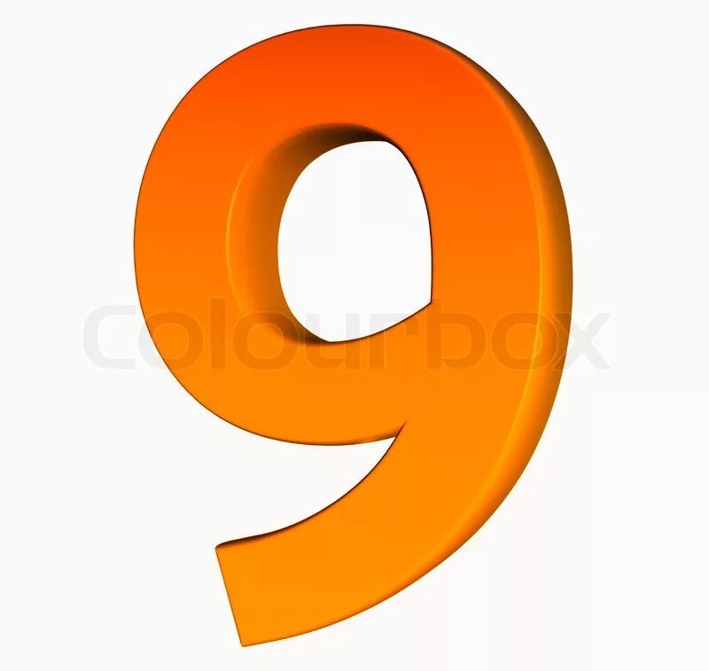 Число 9.8. Цифра девять оранжевая. Цифра 9. Оранжевые цифры. Девять на белом фоне.