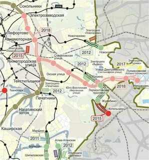 Метро юго восточная на карте