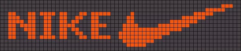 Рисунки в клеточку. Вышивка найк. Найк из бисера. Схема кольца из бисера найк. Pyssla найк.