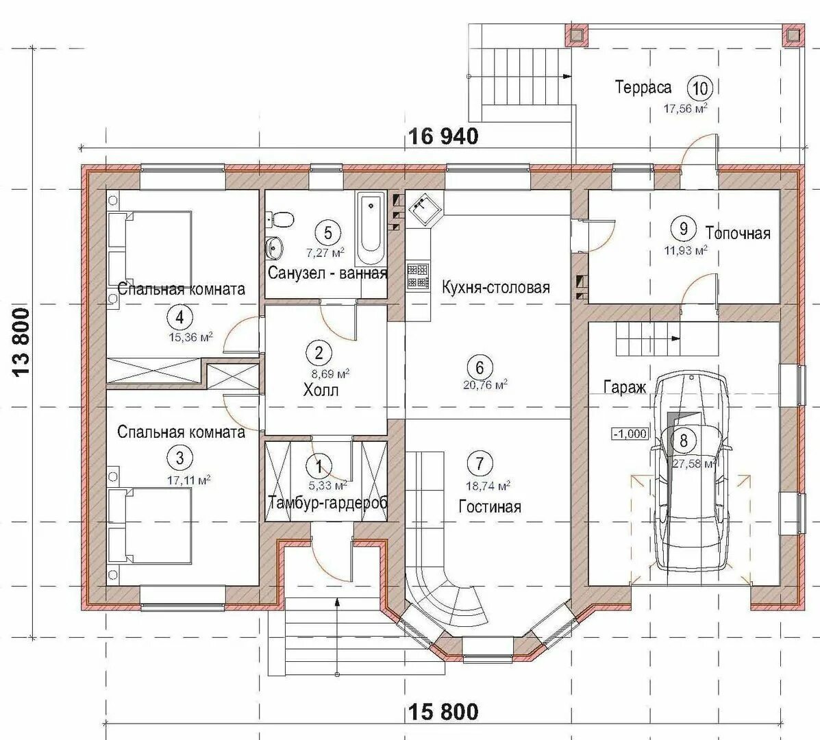 Чертеж 1 этажного дома с размерами. Чертёж дома с размерами одноэтажный. План дома чертеж с размерами одноэтажный. Чертежи загородных домов