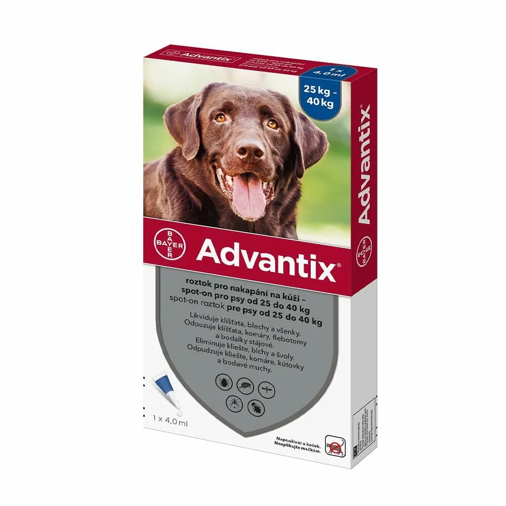 От клещей для больших собак. Адвантикс для собак 10-25 кг. Капли Advantix для собак весом от 10 до 25 кг. Капли от клещей для собак Адвантикс. Адвантикс для крупных собак.