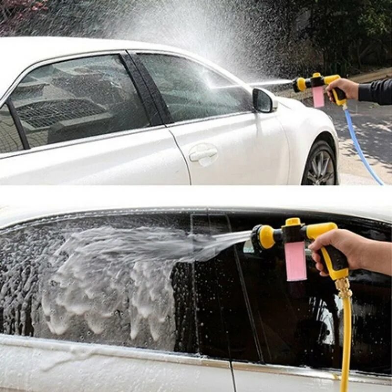 Насадка для шланга для мытья машины. Фон для автомойки. Car Wash Foam.