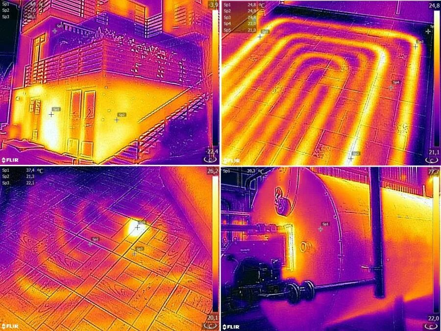 Тепловые утечки. Тепловизионное обследование FLIR. Теплопотери здания тепловизор. Теплый пол через тепловизор флир. Тепловизор вентфасад.