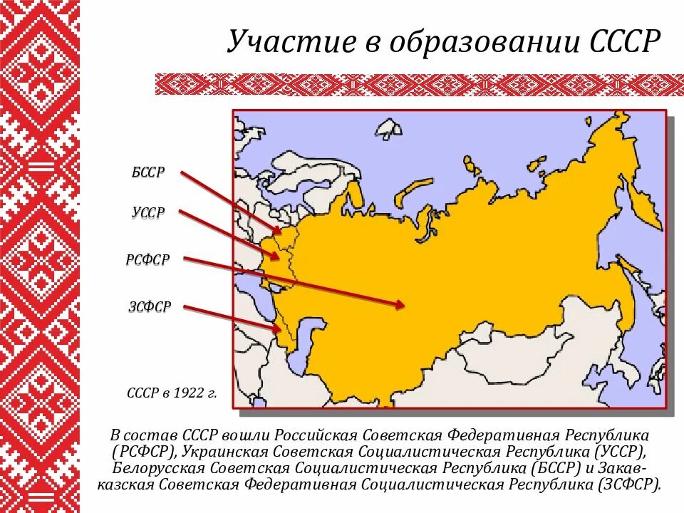 Состав зсфср в 1922 г входили. Республики рсфср. республики вошедшие в состав ссср в 1922. рсфср усср бсср зсфср. республики входящие в ссср в 1922.