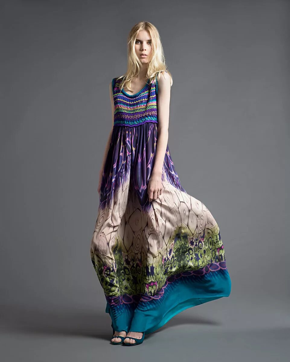 Alberta Ferretti платья. Платье Alberta Ferretti Boho. Ab collection