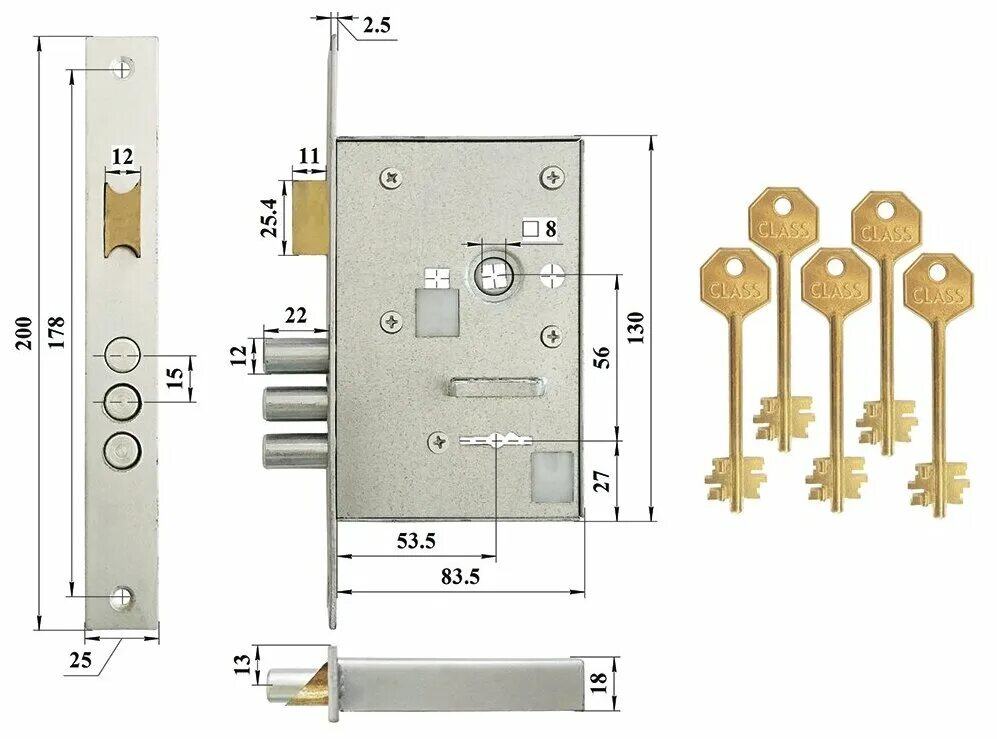 Замки class. Замок врезной class GSSM-008. Замок врезной class GSSM-005. Замок врезной класс - GSSM-002 чертеж.