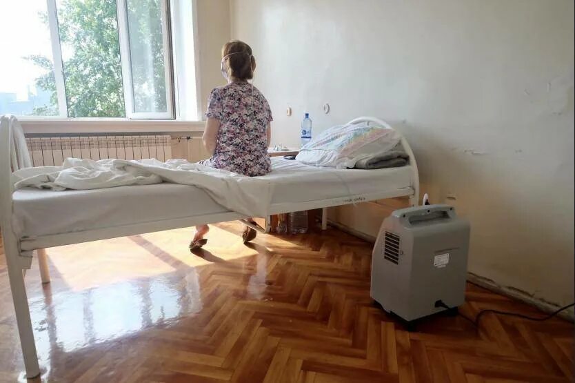 Больная 22 года. Бердск госпиталь пульмонология. Обсерватор для ковидных больных.