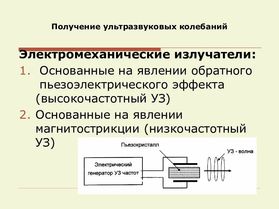 Как получают ультразвук. Частота ультразвуковых колебаний. Источники ультразвука на производстве. Как получают ультразвук. Ультразвук получение свойства применение.