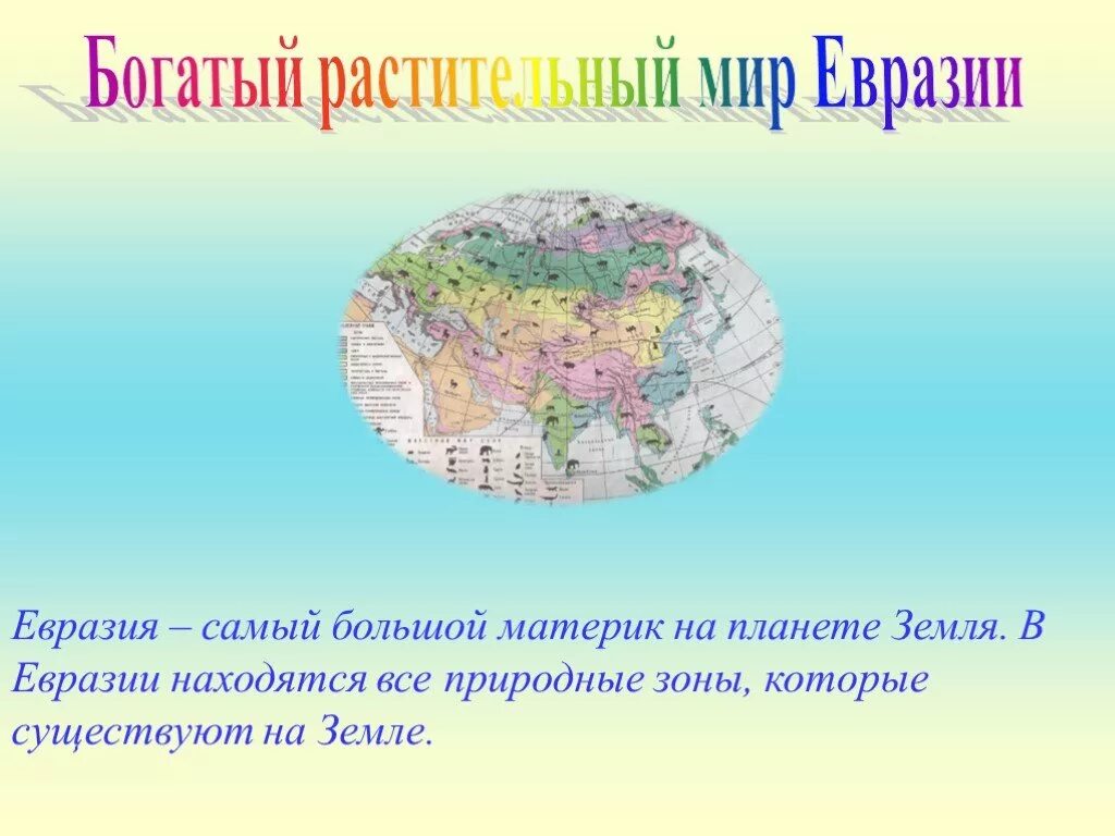 Жизнь евразии. Растительный мир Евразии 4 класс. Растения на материке Евразия. Материк Евразия растительнймр. Растения Евразии презентация.