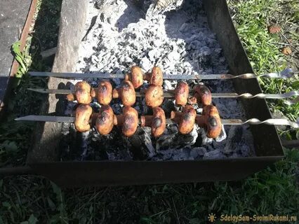 Для жарки шампиньонов на мангале