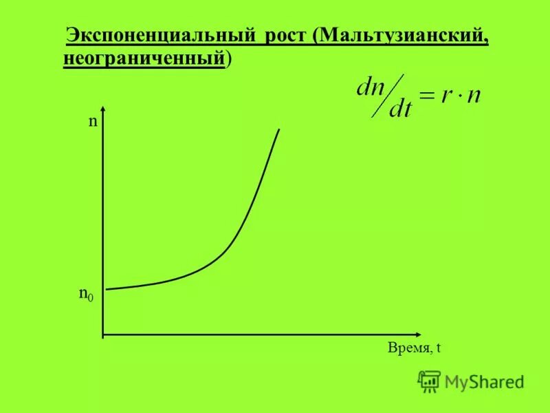 Линейный и экспоненциальный рост презентация