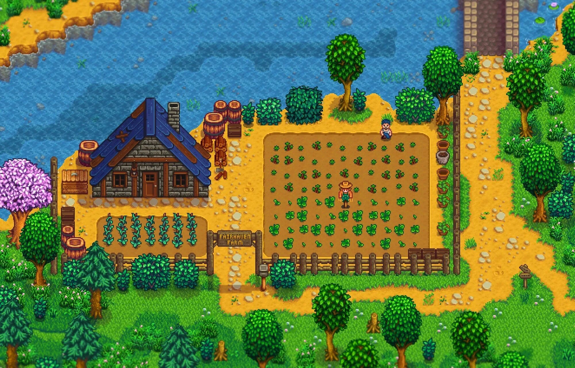 Когда выйдет обновление stardew valley. Stardew Valley v1.5.6. Шпалер Stardew Valley. Ферма Стардью Валли. Барабулька Stardew Valley.