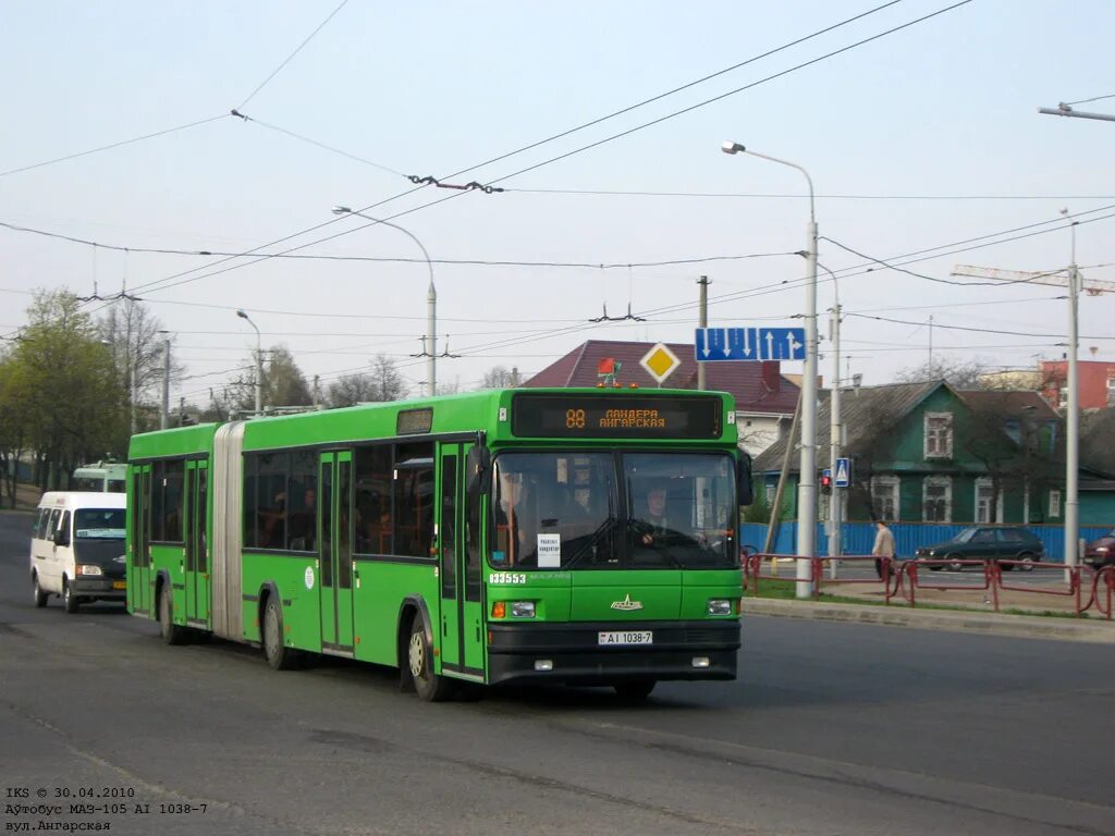 МАЗ 105 Минск. Автобус Минска МАЗ 105 065 госно АВ 3867 7 марш 88с 2108 20 19. 51 автобус минск