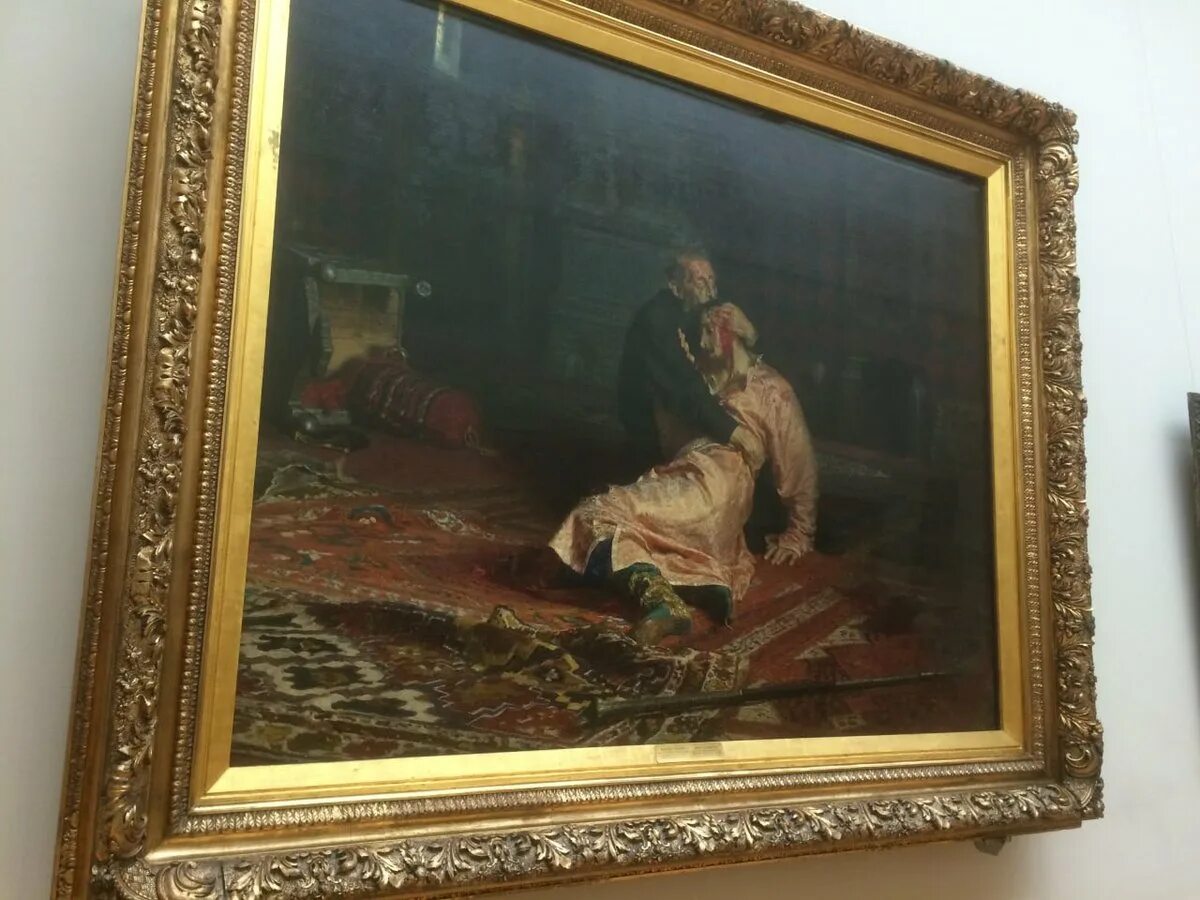 Третьяковская галерея император. Картина Ивана Грозного в Третьяковской галерее.