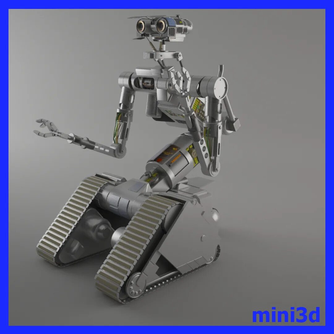 Джонни 5. Модель робота Джонни 5. Короткое замыкание робот. Моделирование робота.