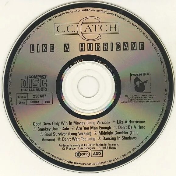 1987 - Like a Hurricane c.c. catch CD обложка. C C catch 1987. C C catch 1987 like a Hurricane album. Like a Hurricane c c catch альбом. Good guys only win