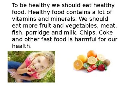 We should eat