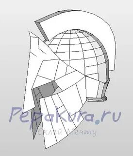 Шлем из картона чертежи