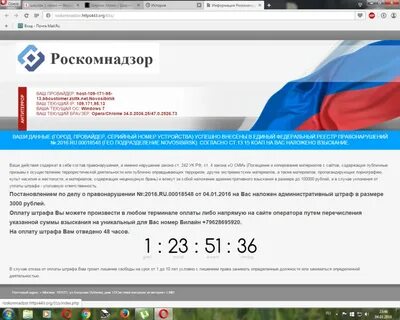 Вы оштрафованы на 4600