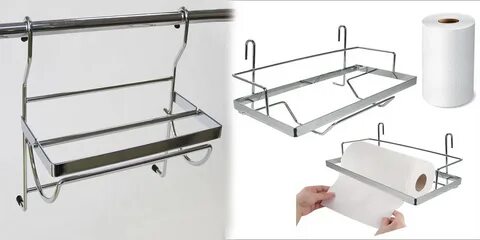 Держатель для бумажных полотенец на рейлинг