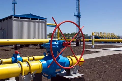 Газ через