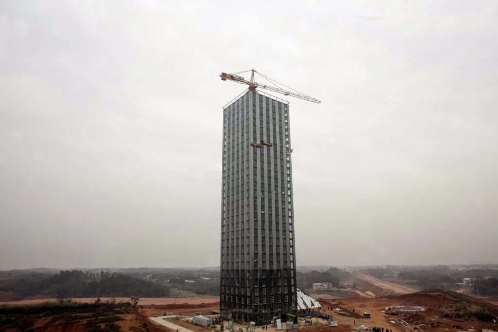Mini sky city в провинции чанша. Высота 30 этажного. Многоэтажный дом. Высота 30 этажного. Здание башня лахта центр.
