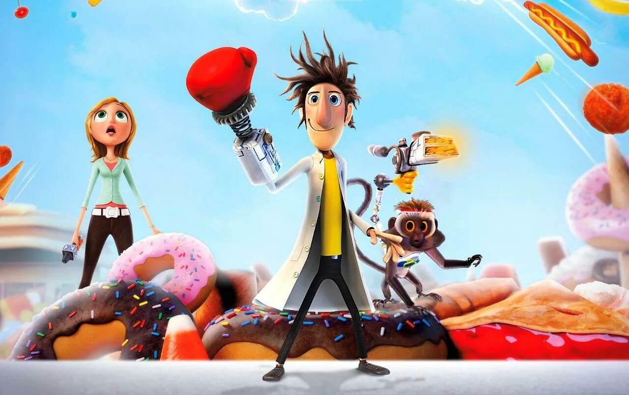 Облачно возможны осадки в виде фрикаделек 1. Cloudy with a chance of Meatballs игра. Облочн овозможны осадки в виде фрикаделек.