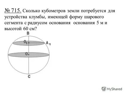 Сколько кубометров земли