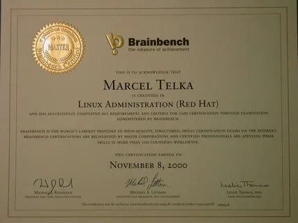 Certificate linux