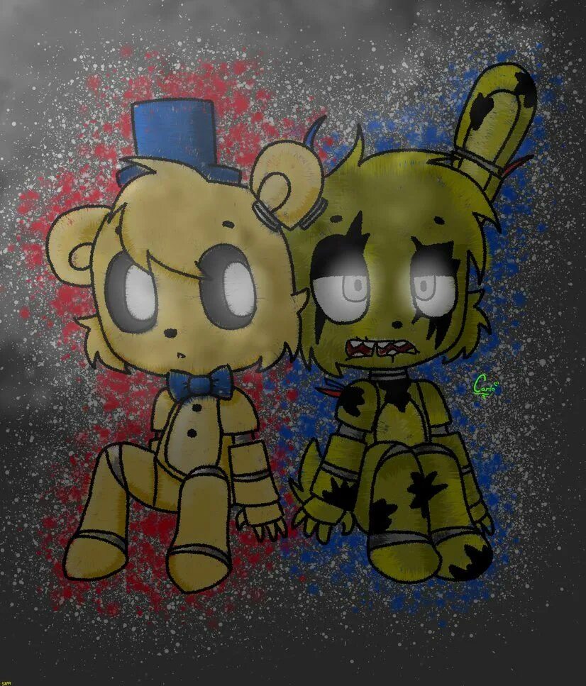 Голден фредди и сприн трап. Голден фредди и сприн трап. Спрингтрап и голден фредди шип. Спрингтрап и голден фредди. Голден фредди и спрингтрап[golden freddy x springtrap].