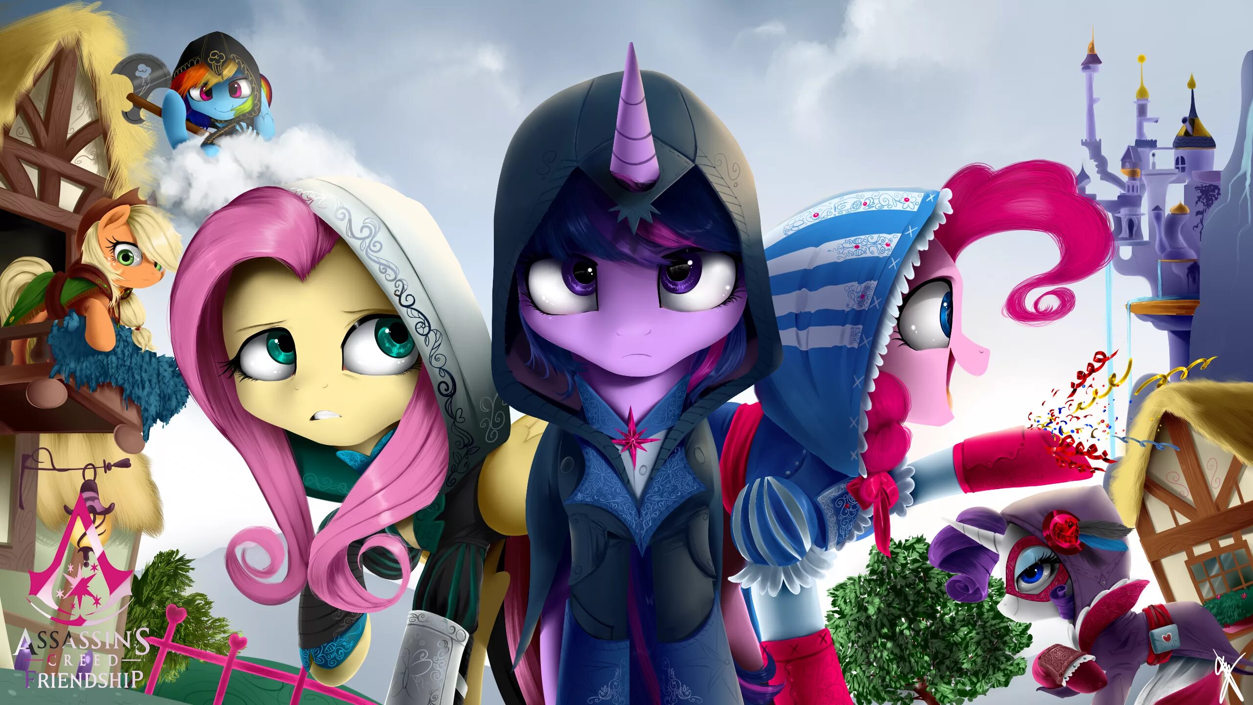 My little pony x. Млп ассасин. твайлайт спаркл кроссовер. my little pony assassins creed. uotapo млп.