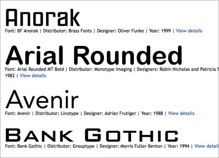 View id font