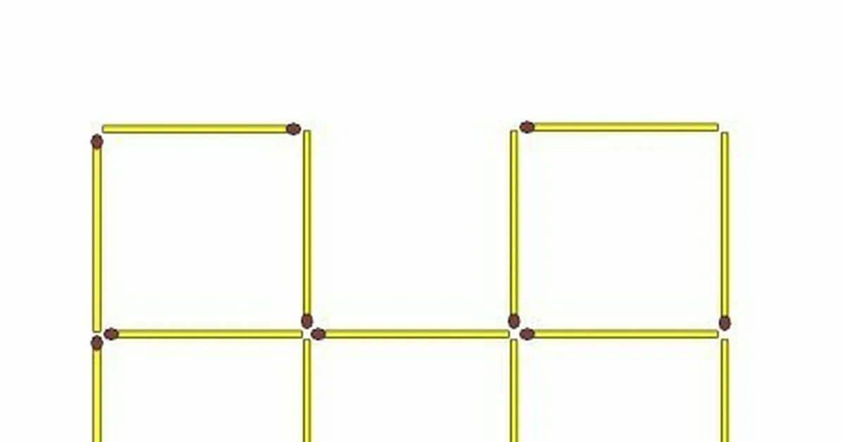 Два одинаковых квадрата приложили сторонами так. Переложи 2 спички так чтобы получилось 5 одинаковых квадратов. Головоломки из спичек 5 квадратов. Головоломка с 4 спичками квадрат. Головоломки со спичками квадраты.
