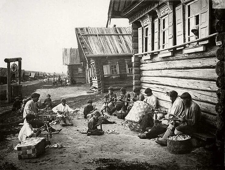 Старое окружение. Нижегородская Губерния 19 век село. Крестьяне 19 века Дмитриев.