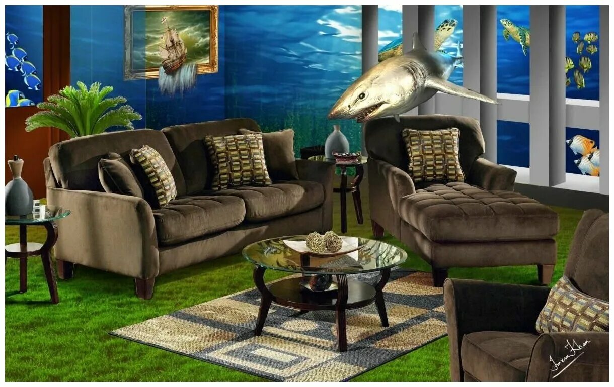 Mr fish furniture. Pe. 12. мод крэй. рыбы в интерьере квартиры.