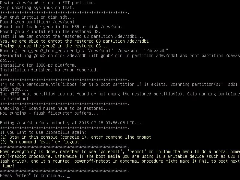 Partition not found