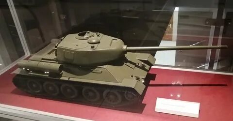 A scale model of the T-34-100. 