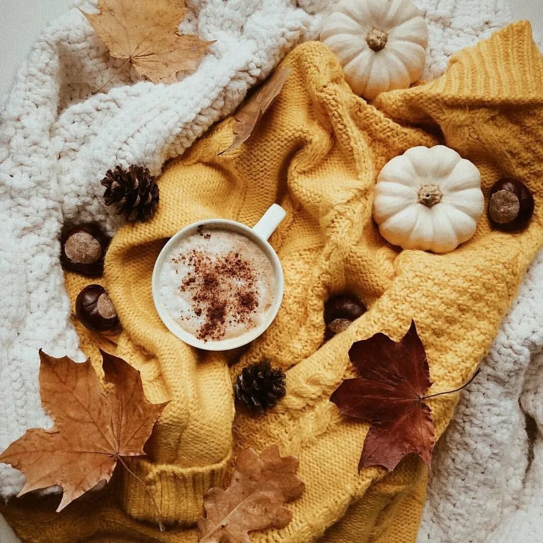 Уютная осень. Осень кофе. Красивые осенние раскладки. Уютные осенние раскладки.